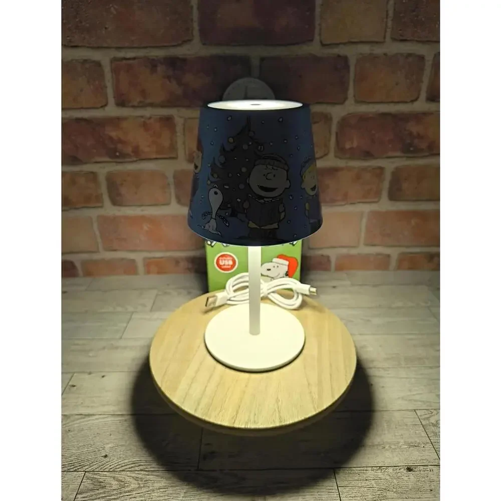 Peanuts Rechargeable Touch Indoor/Outdoor Lamp With Dimmer Holiday Carolers New